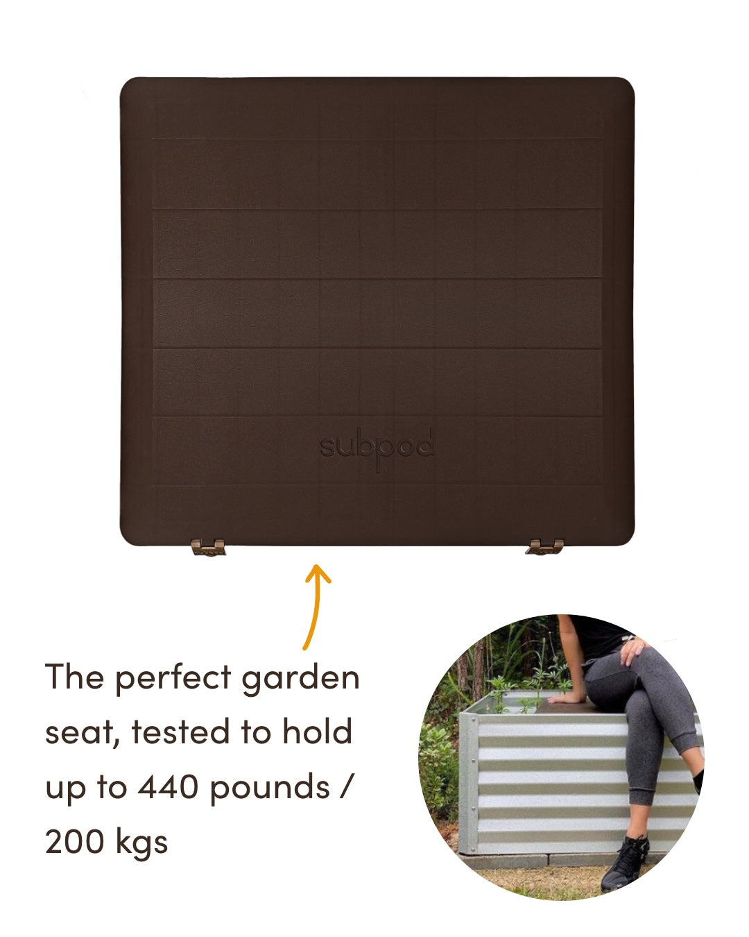 Subpod Mini Compost Bin and Worm Farm is a perfect garden seat - Subpod US