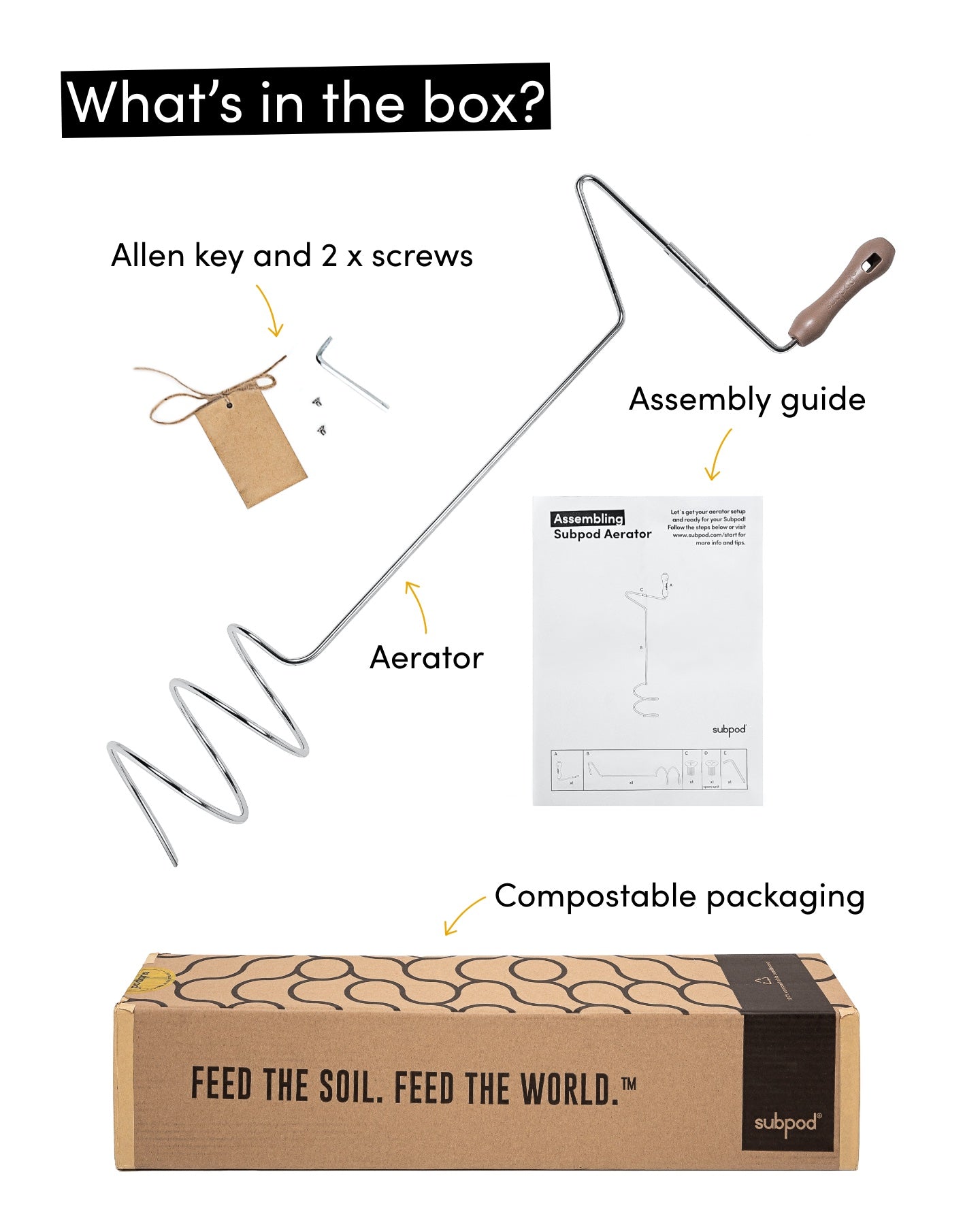 Subpod Compost Aerator - Subpod US